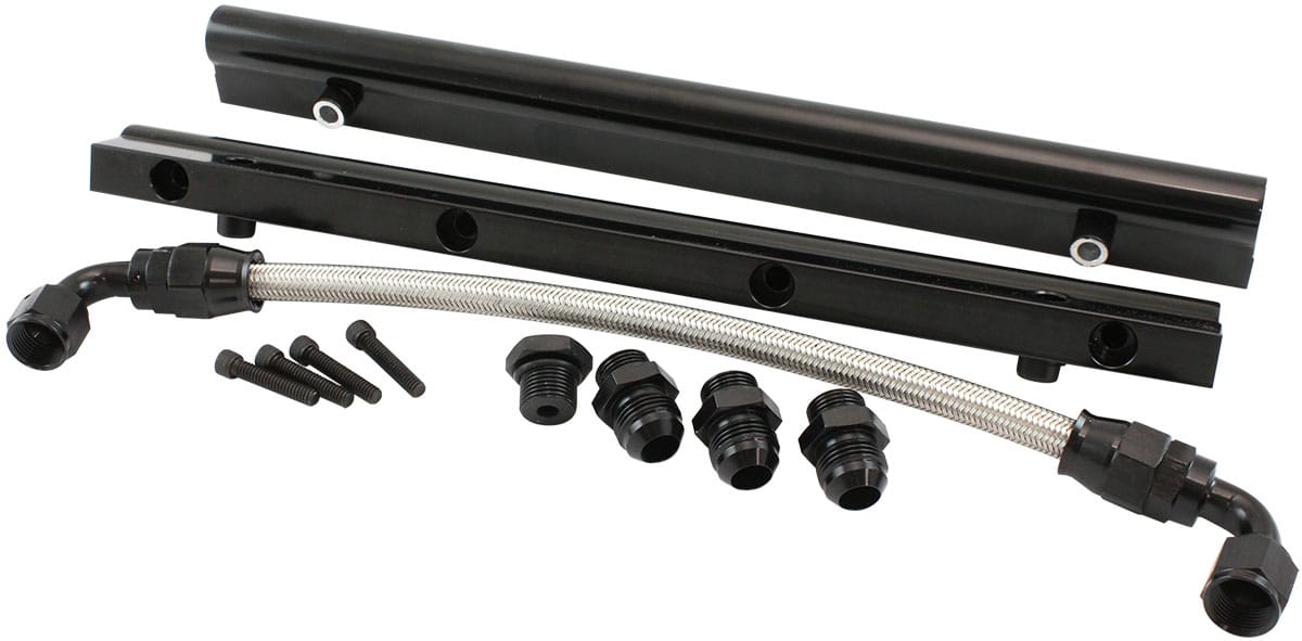 Aeroflow Performance Fuel System Aeroflow GM LS Fuel Rail Kit for Modular Intake Manifolds AF6999-6004 SR