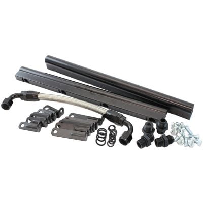 Aeroflow Performance Fuel System Aeroflow GM LS Fuel Rail Kit for Rectangle Port CarburettorStreet Single Plane EFI IntakeManifold AF6999-6000 SR