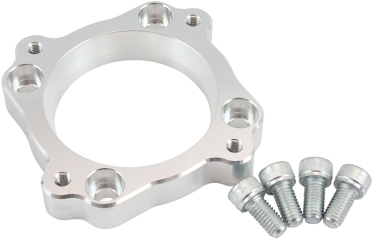 Aeroflow Performance Fuel System Aeroflow Nissan SR20 Bosch 68mmDBW Adapter, Raw Finish AF64-2142 SR