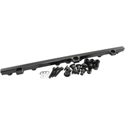 Aeroflow Performance Fuel System Aeroflow Toyota 2JZ-GE Billet EFI Fuel Rail - Black AF64-2260BLK SR