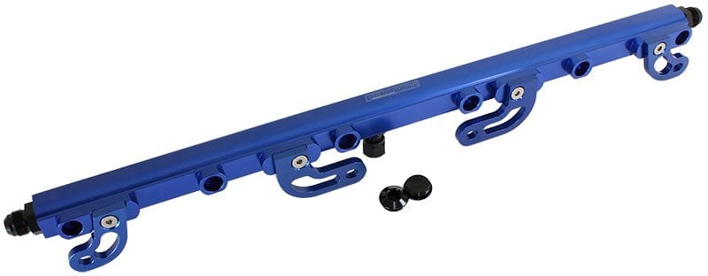 Aeroflow Performance Fuel Systems Blue Ford FG 4.0L 'Barra' DOHC 6 Cyl Billet EFI Fuel Rails AF64-2113 SR