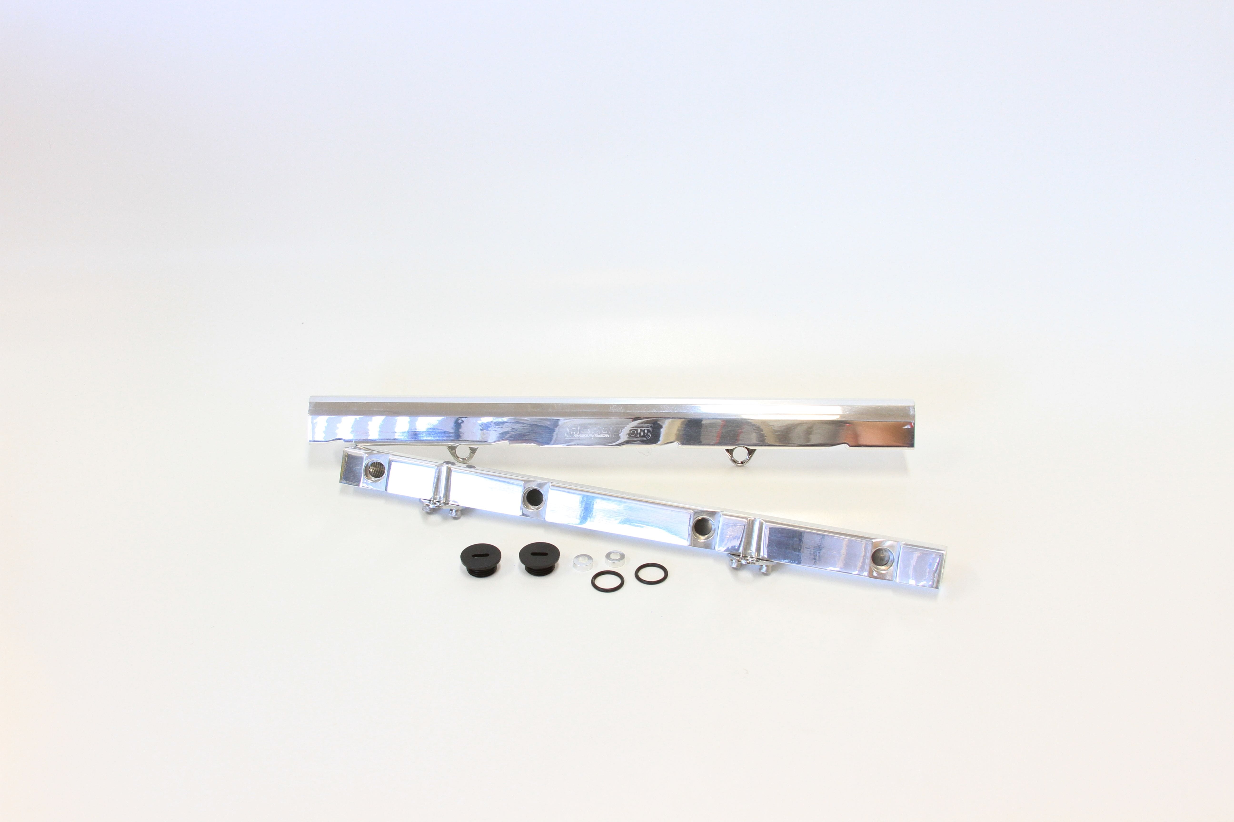 Aeroflow Performance Fuel Systems Polished Ford 5.0L EFI V8 Billet EFI Fuel Rails AF64-2077 SR
