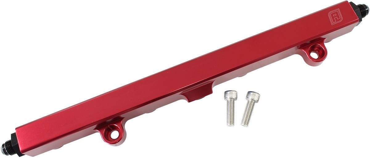 Aeroflow Performance Fuel Systems Red AEROFLOW Honda K20 & K24 Billet EFI Fuel Rails AF64-2140 SR