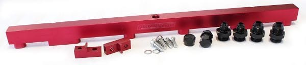 Aeroflow Performance Fuel Systems Red Aeroflow RB26 Fuel Rail AF64-2011 SR