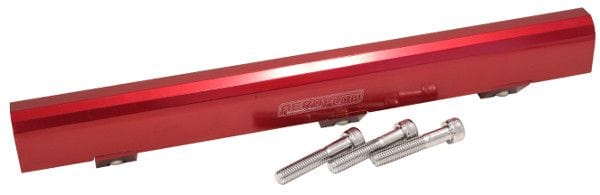 Aeroflow Performance Fuel Systems Red Mitsubishi 4G63 EVO I-III Billet EFI Fuel Rail Kit AF64-2078 SR