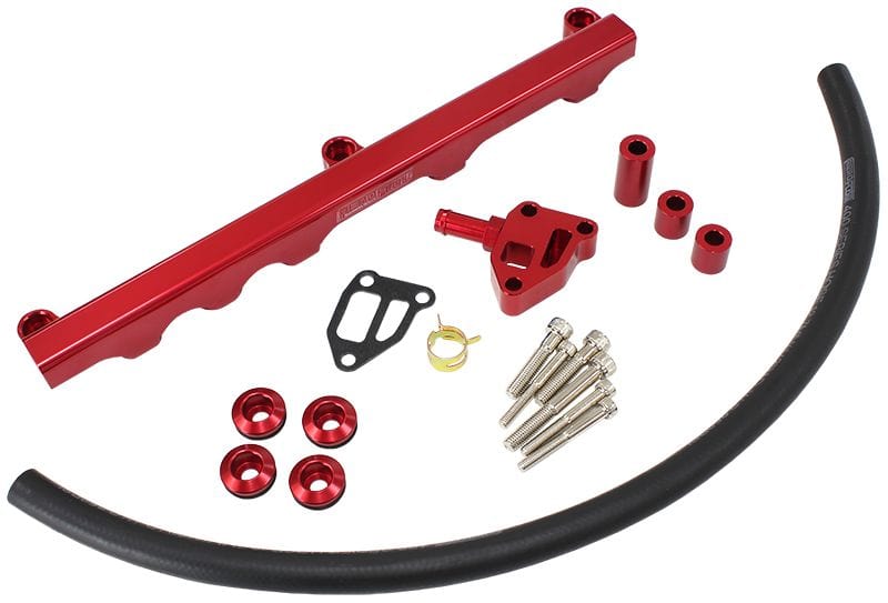 Aeroflow Performance Fuel Systems Red Nissan SR20 (S14/15) VCT Motor - Fuel Rail Kit AF64-2122 SR