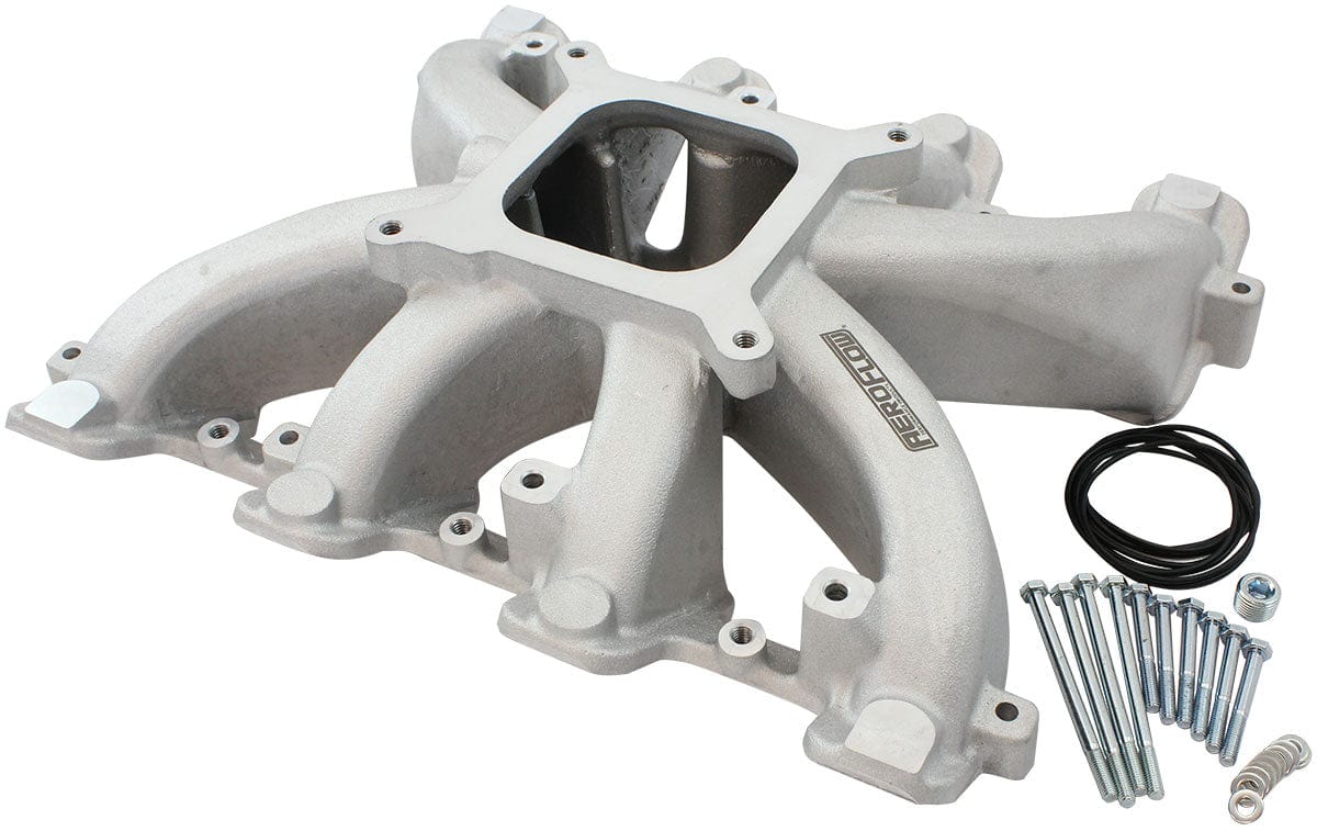 Aeroflow Performance GM LS CARBY INTAKE MANIFOLD (AF6040-5000) SR