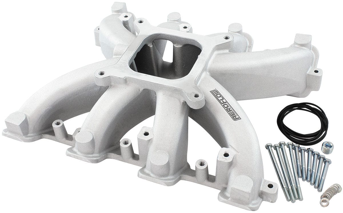 Aeroflow Performance GM LS CARBY INTAKE MANIFOLD (AF6040-6000) SR