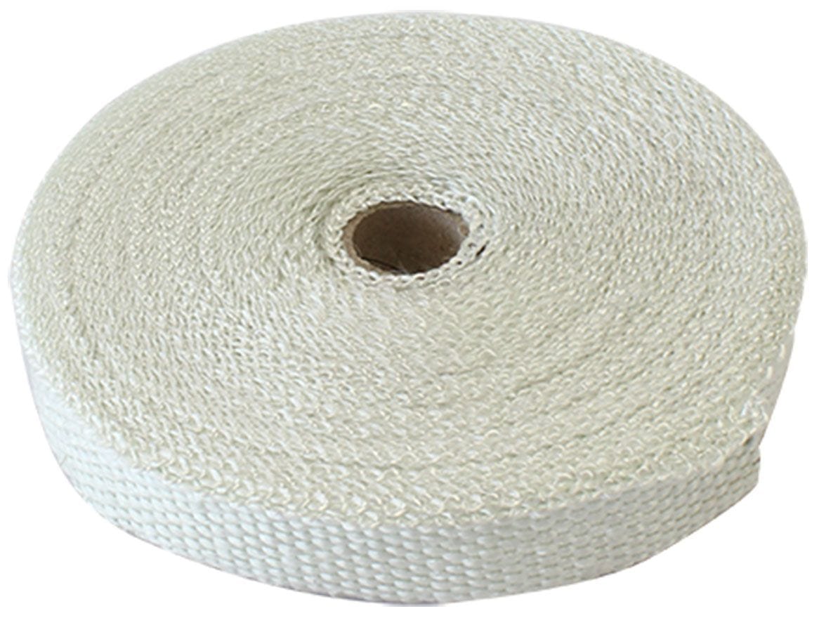 Aeroflow Performance Heat Protection White / 1" / 15.25M Exhaust Insulation Wrap - 4 Colours SR