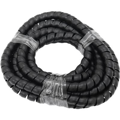 Aeroflow Performance Hose & Fittings Aeroflow 17.7mm ID Spiral Wrap Black Cover - 3.7 Meter Length AF91-9856 SR