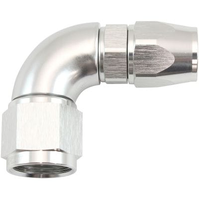Aeroflow Performance Hose & Fittings Aeroflow 200 Series Teflon Style One Piece 90 Degree Stepped Hose End -10AN to -8 Hose AF573-08-10DS SR