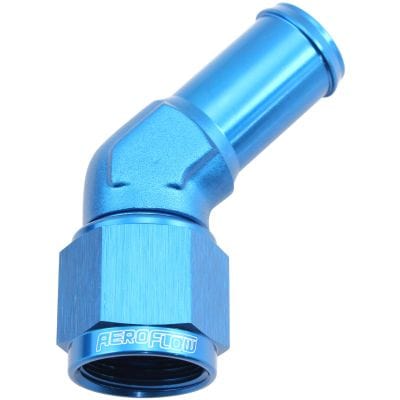 Aeroflow Performance Hose & Fittings Aeroflow 45° Hose Barb 5/8" to -8AN AF412-08-10 SR