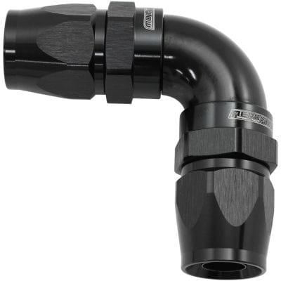 Aeroflow Performance Hose & Fittings Aeroflow 590 Series PTFE 90° Dual Hose Ends -12AN AF593-12-12DBLK SR