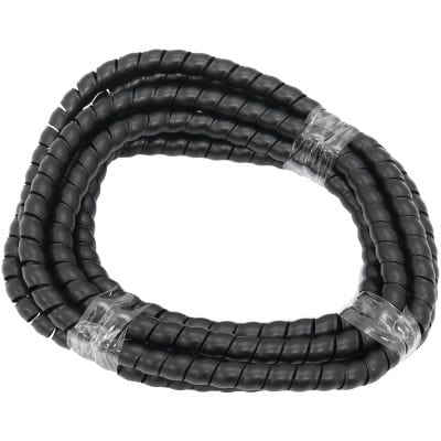 Aeroflow Performance Hose & Fittings Aeroflow 6.3mm ID Spiral Wrap Black Cover - 3.7 Meter Length AF91-9850 SR