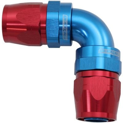 Aeroflow Performance Hose & Fittings Aeroflow 853 Series Cutter FullFlow 90° Dual Hose Ends -8AN AF853-08-08 SR