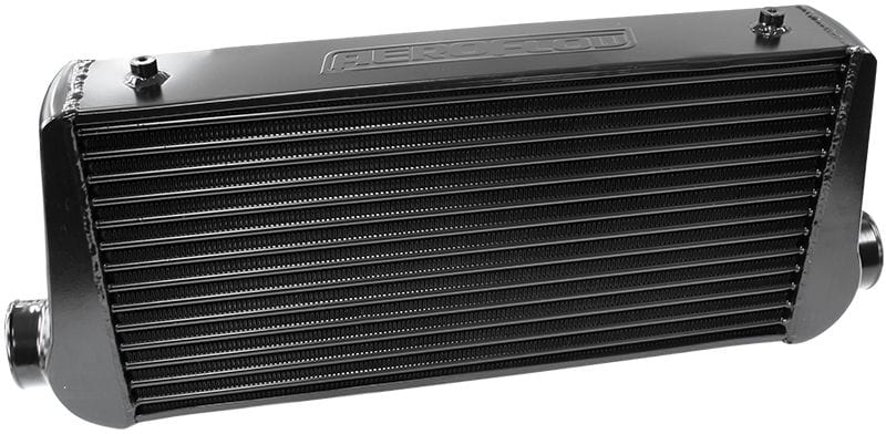 Aeroflow Performance Intercoolers Black Aluminium Intercooler with 3" Inlet/Outlets (600 x 300 x 76mm) SR