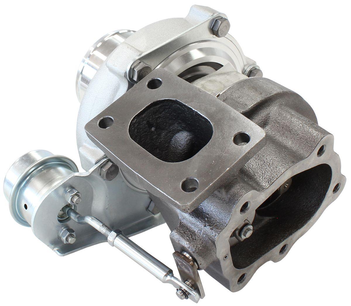 Aeroflow Performance Internal Wastegate, T25 / T28 Inlet Flange, 5-Bolt Exhaust Flange Aeroflow BOOSTED 5047 .64 Turbocharger 550HP, Natural Cast Finish AF8005-2020 SR