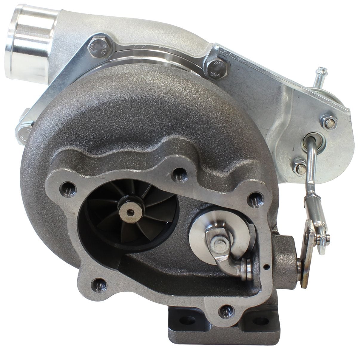 Aeroflow Performance Internal Wastegate, T25 / T28 Inlet Flange, 5-Bolt Exhaust Flange Aeroflow BOOSTED 5047 .86 Turbocharger 550HP, Natural Cast Finish AF8005-2021 SR