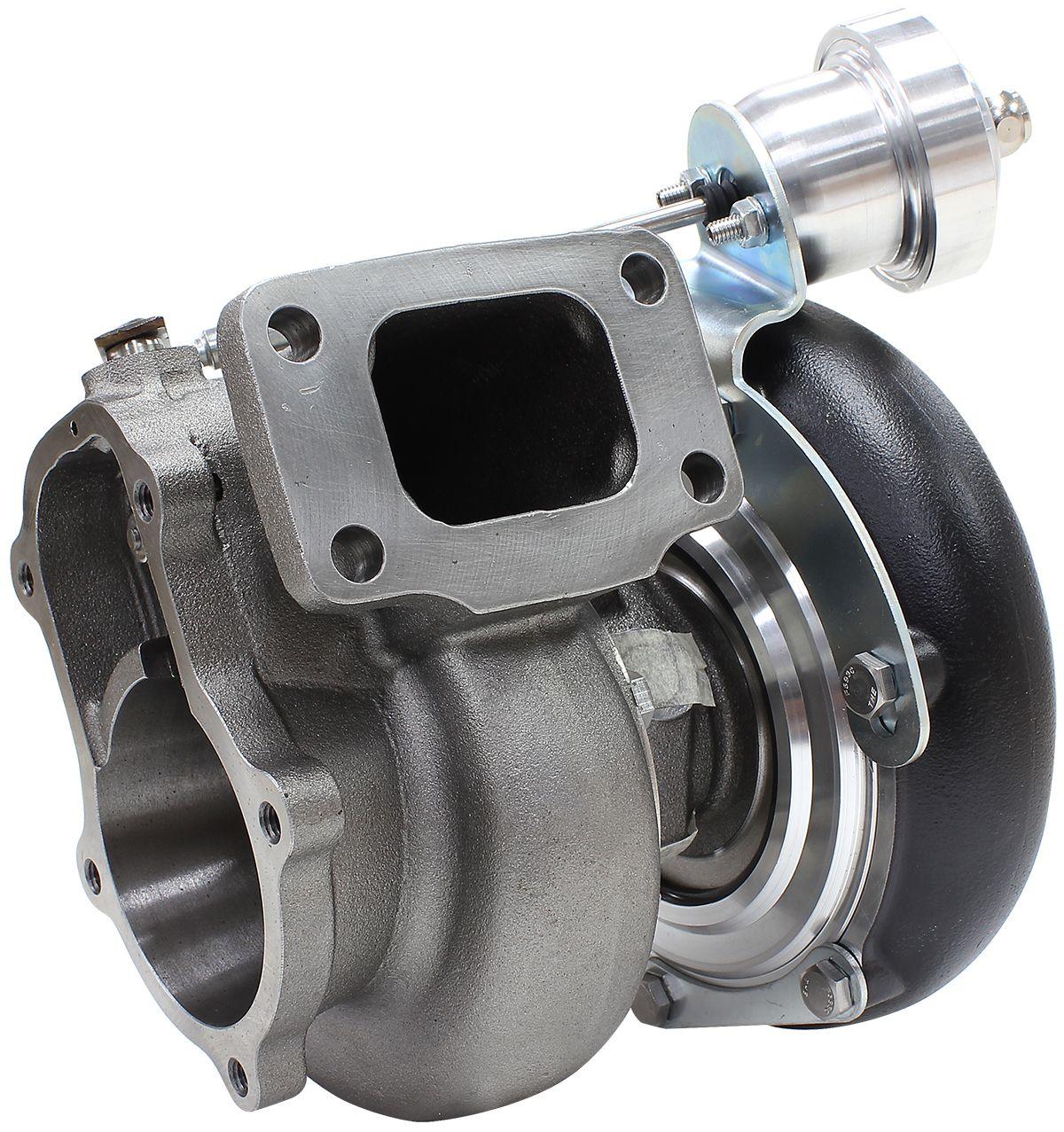 Aeroflow Performance Internal Wastegate, T3 Inlet Flange, BA-BF XR6 5-Bolt Exhaust Flange Aeroflow BOOSTED 6662 XR6 1.06 Turbocharger 825HP, Hi Temp Black Finish AF8005-3014BLK SR