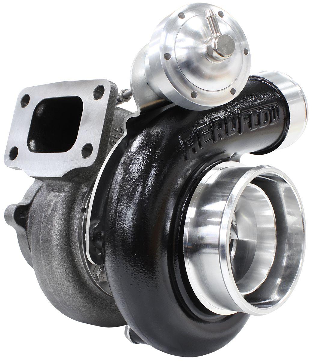 Aeroflow Performance Internal Wastegate, T3 Inlet Flange, BA-BF XR6 5-Bolt Exhaust Flange Aeroflow BOOSTED 6762 XR6 1.15 Turbocharger 1000HP, Hi Temp Black Finish AF8005-3018BLK SR