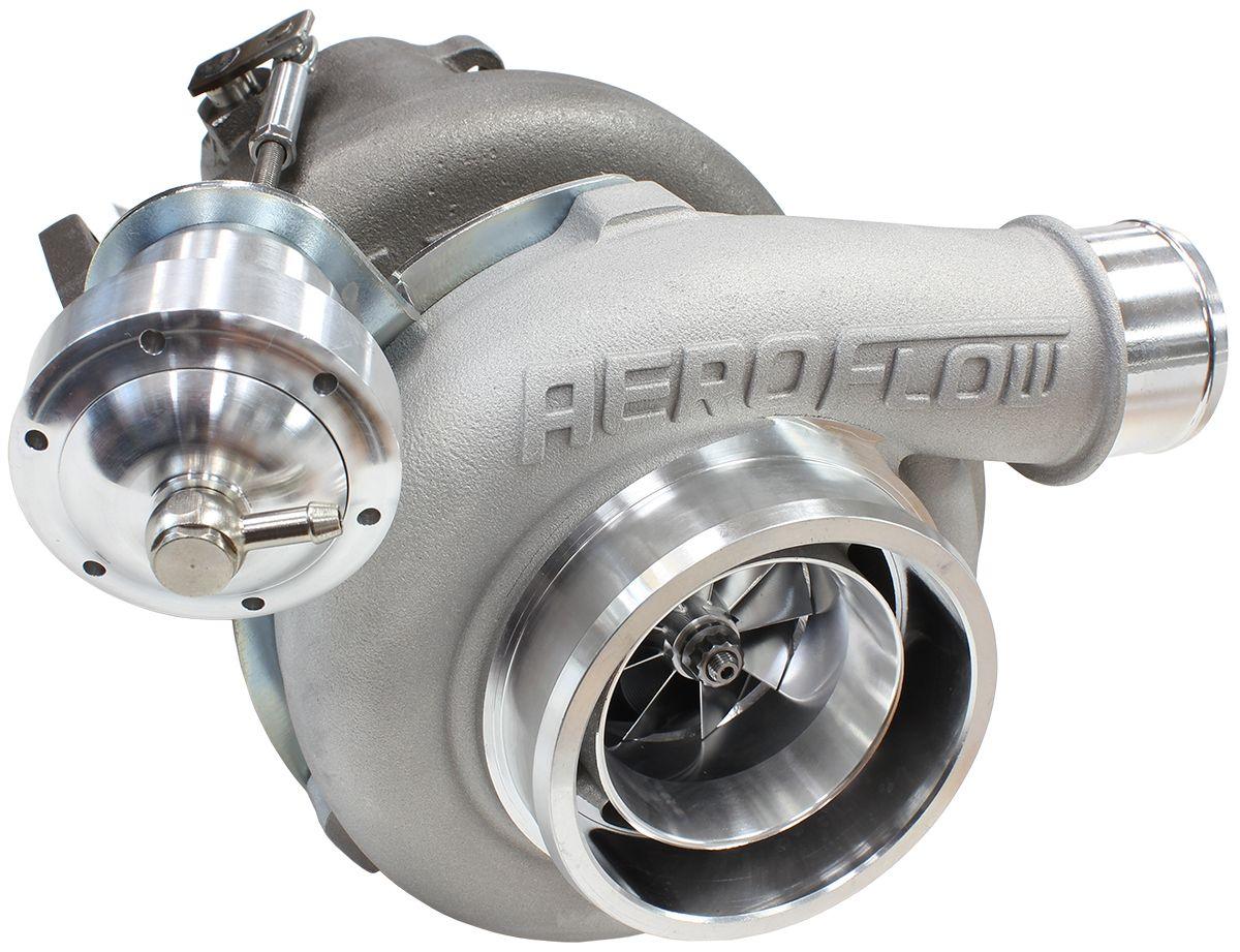Aeroflow Performance Internal Wastegate, T3 Inlet Flange, FG XR6 5-Bolt Exhaust Flange Aeroflow BOOSTED 5862 XR6 1.06 Turbocharger 750HP, Natural Cast Finish AF8005-3013 SR