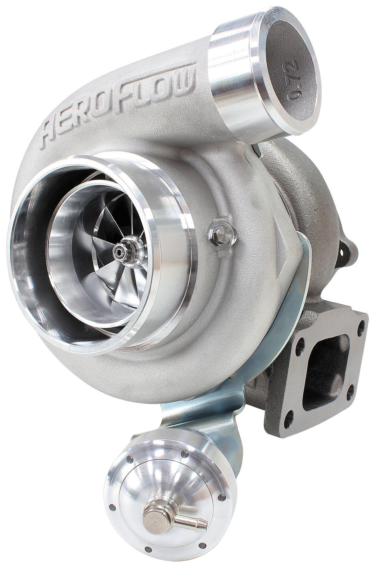 Aeroflow Performance Internal Wastegate, T3 Inlet Flange, FG XR6 5-Bolt Exhaust Flange Aeroflow BOOSTED 6662 XR6 1.06 Turbocharger 825HP, Natural Cast Finish AF8005-3024 SR