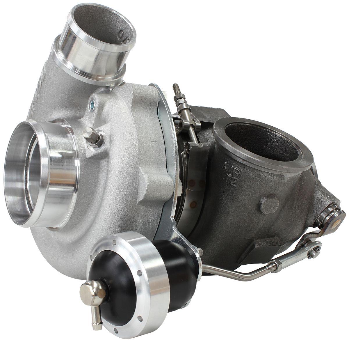 Aeroflow Performance Internal Wastegate, V-Band Inlet & Exhaust Flanges Aeroflow BOOSTED 5449 .72 Turbocharger 660HP, Natural Cast Finish AF8005-2018 SR