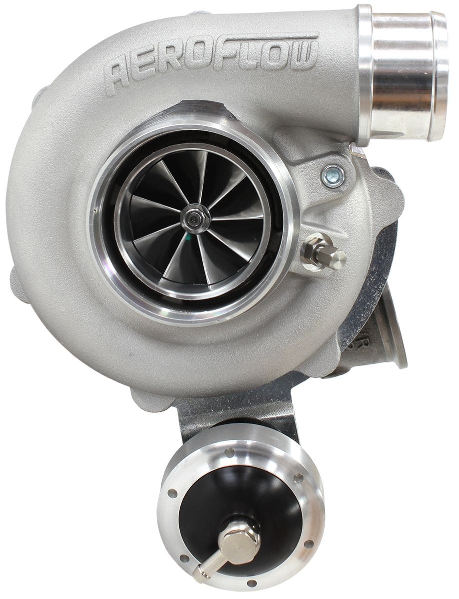 Aeroflow Performance Internal Wastegate, V-Band Inlet & Exhaust Flanges Aeroflow BOOSTED 5449 .72 Turbocharger 660HP, Natural Cast Finish AF8005-2018 SR