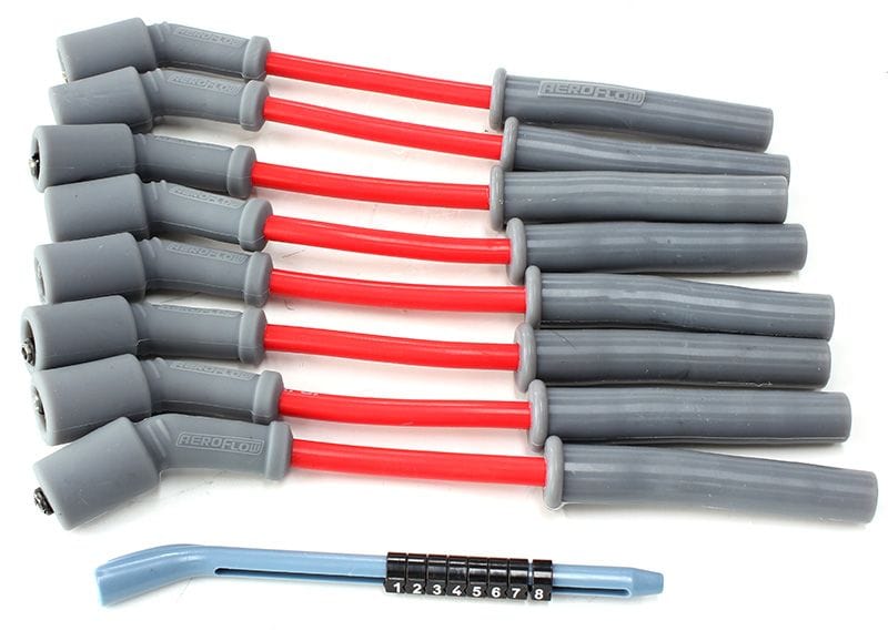 Aeroflow Performance LS Engine Parts AF4530-32819 Xpro 8.5mm Spark Plug Wire Sets Fits GM LS1 engines, 8" length SR
