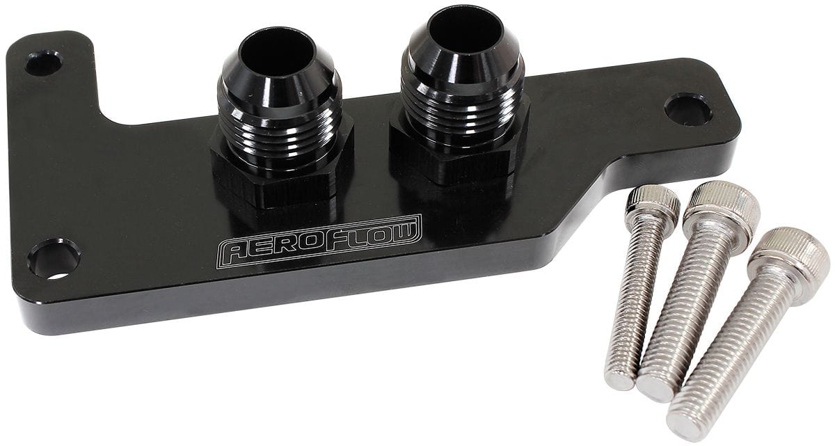 Aeroflow Performance LS Engine Parts AF82-2030 Slimline Oil Block Adapter Suits GM LS Series AF82-2030 SR