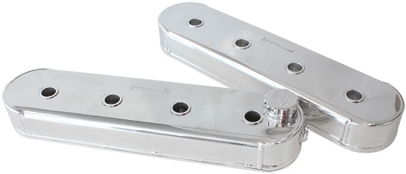 Aeroflow Performance LS Engine Parts Polished Chev/Holden LS Series Fabricated Aluminium Valve Covers SR
