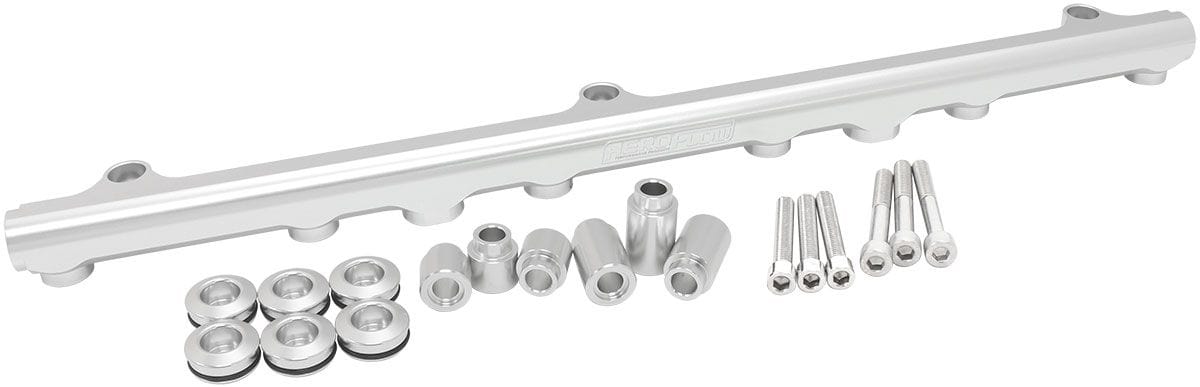 Aeroflow Performance Nissan RB25 Billet EFI Fuel Rail - Silver Aeroflow Nissan RB25 Billet EFI Fuel Rail - Silver AF64-2210S SR