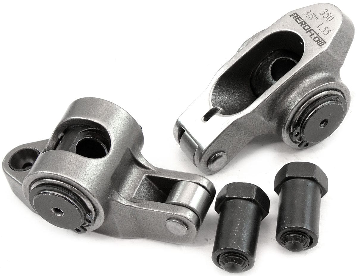 Aeroflow Performance SBC S/S ROCKER ARMS 3/8" STUD (AF95-1201-2) SR