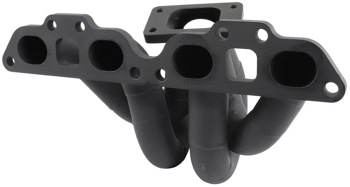 Aeroflow Performance StealthRide AF8245-7000 Nissan SR20 T3 Turbo Manifold Suits High Mount GT30-GT35 Turbo, 45mm External SR