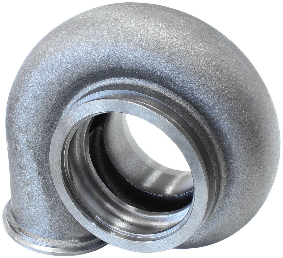 Aeroflow Performance Suit Boosted 8077 Turbo's With V-Band Inlet/Outlet, 1.16 A/R, Cast Ir Aeroflow Boosted 1.16 A/R Dual V-Band Turbo Exhaust Housing, Suits Boosted 8077 Turbochar SR
