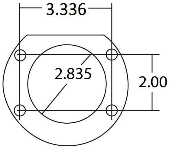 Aeroflow Performance Suit Small Ford With 2.835" Bearing Aeroflow Ford 9" Billet Axle Tube Ends AF5078-1004 SR
