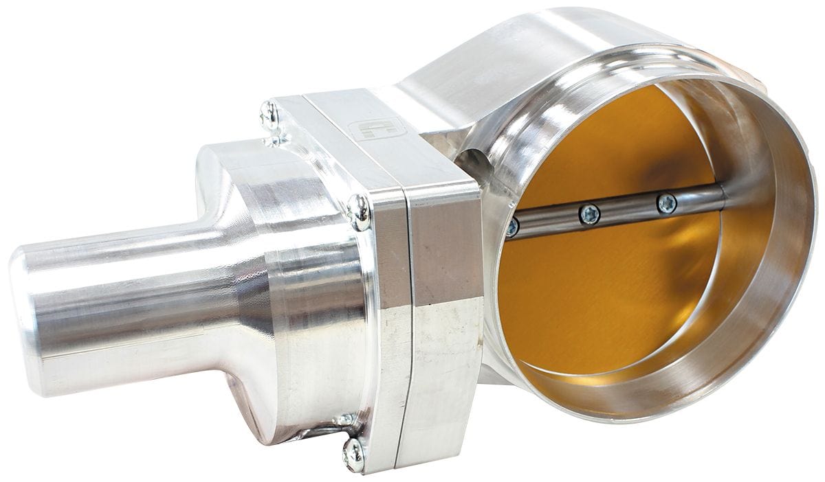 Aeroflow Performance Throttle Bodies Polished Billet 102mm Fly-By-Wire Throttle Body - Suit GM LS Series SR