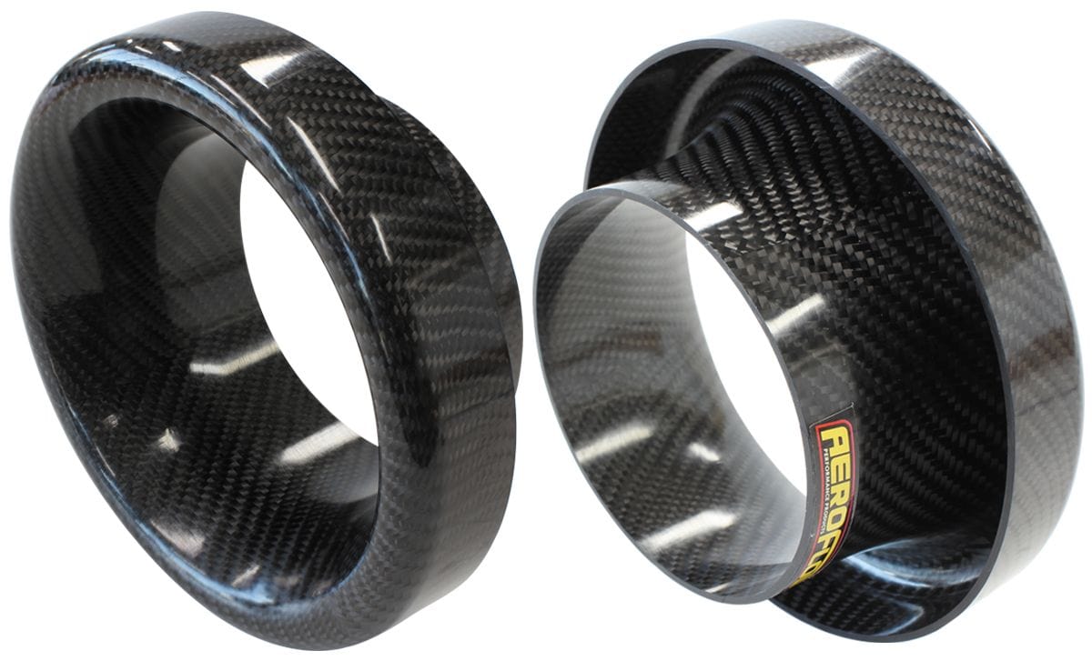 Aeroflow Performance Turbo Accessories AF64-4971 Carbon Fibre 4" (101mm) Bellmouth 6" (152.4mm) O.D. Suit Turbo or Intake Pipe SR