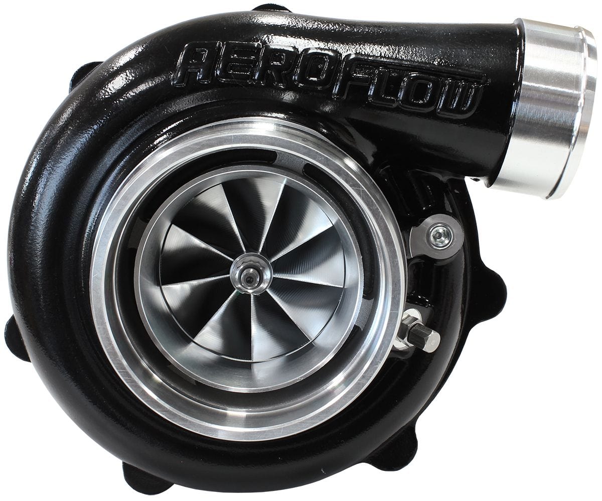 Aeroflow Performance Turbos Black BOOSTED 6862 1.21 VBAND FLANGE V-BAND OUTLET G35 1050HP TURBO AF8005-3074 SR