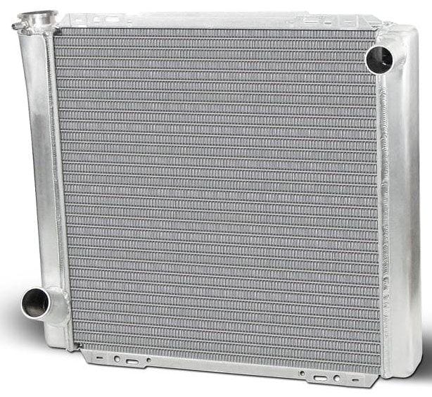 AFCO Ford Style, Natural Satin Finish, 22" x 19", RH Inlet, LH outlet AFCO Universal Fit Cross Flow Aluminium Radiator AFC80100FN SR