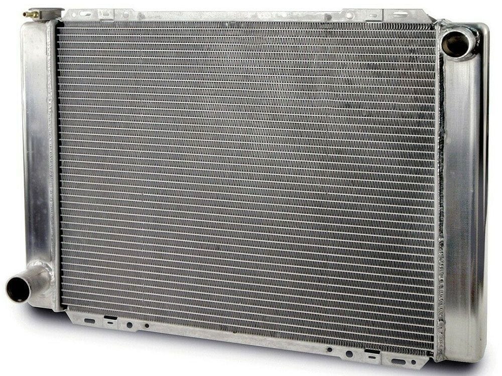 AFCO Ford Style Natural Satin Finish, 27.5" x 19", RH Inlet, LH outlet AFCO Universal Fit Cross Flow Aluminium Radiator AFC80101FN SR