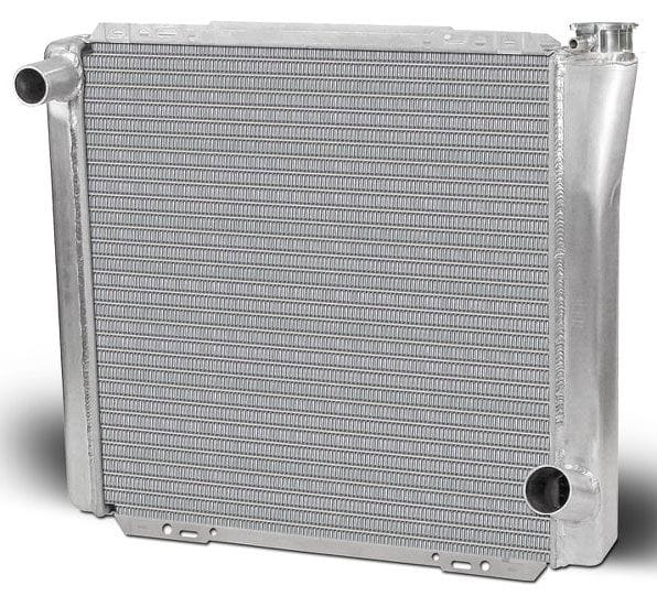 AFCO GM Style Natural Satin Finish, 22" x 19", LH Inlet, RH outlet AFCO Universal Fit Cross Flow Aluminium Radiator AFC80100N SR