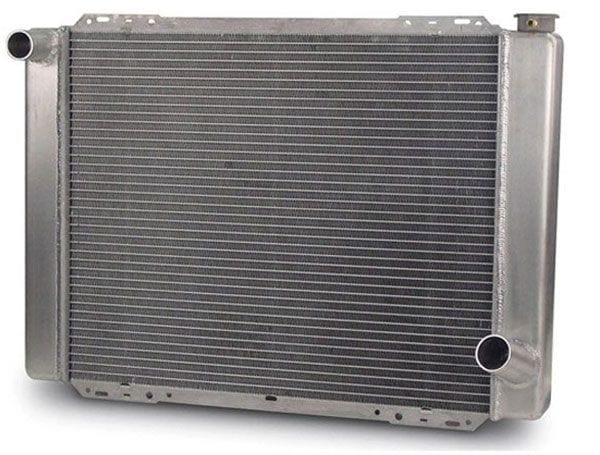AFCO GM Style Natural Satin Finish, 27.5" x 19", LH Inlet, RH outlet AFCO Universal Fit Cross Flow Aluminium Radiator AFC80101N SR