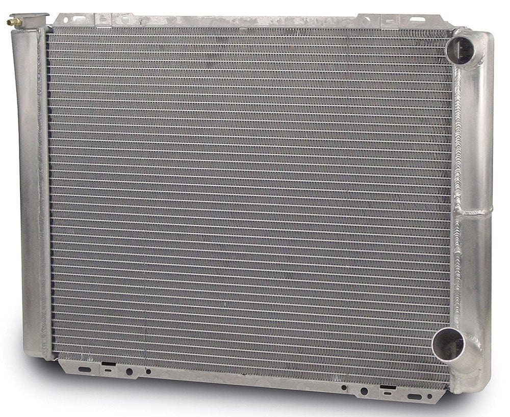 AFCO Natural Satin Finish, 26" x 19", LH Filler, RH Inlet, RH outlet AFCO Universal Fit Double Pass Aluminium Radiator AFC80125N SR