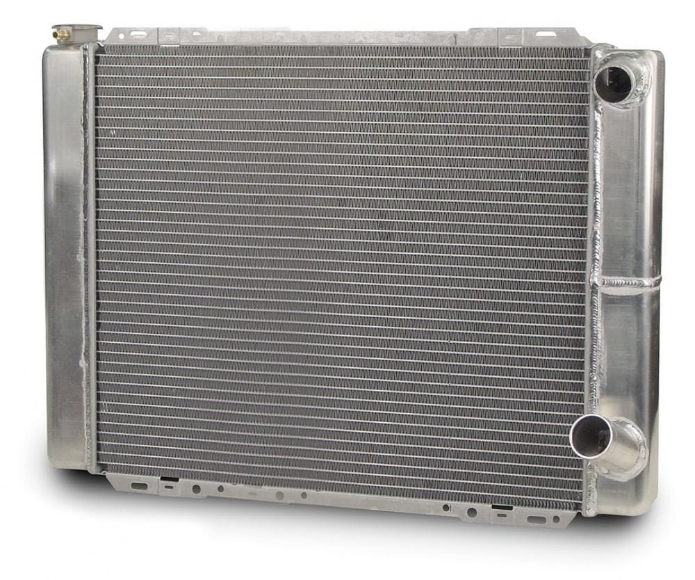 AFCO Natural Satin Finish, 27.5" x 19", LH Filler, RH Inlet, RH outlet AFCO Universal Fit Double Pass Aluminium Radiator AFC80101NDP SR