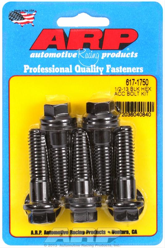 ARP ARP 1/2"-13 x 1.750 hex black oxide bolts (617-1750) SR