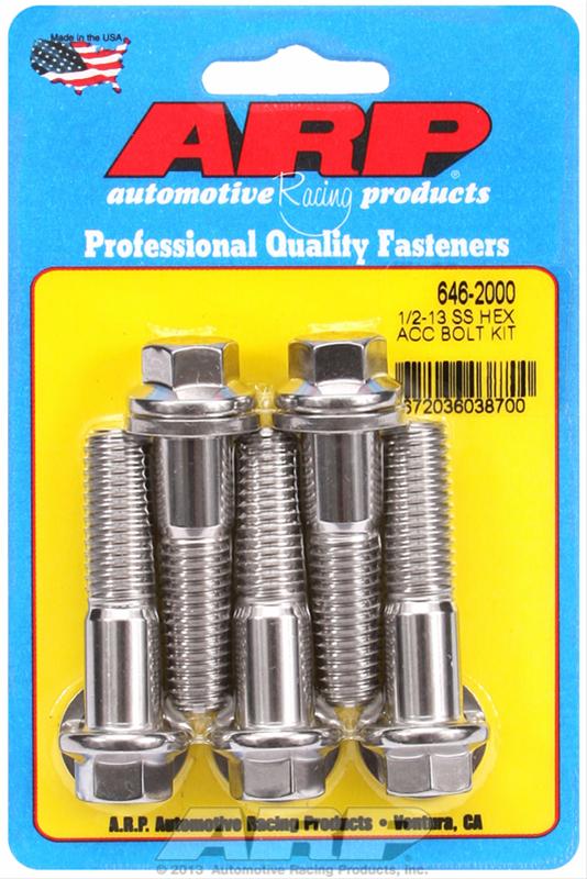 ARP ARP 1/2"-13 X 2.000 hex SS bolts (646-2000) SR