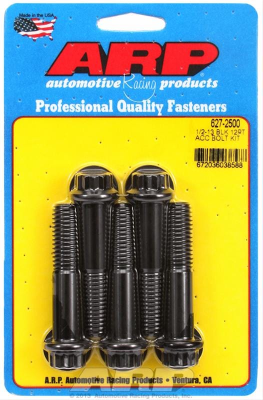 ARP ARP 1/2"-13 x 2.500 12pt black oxide bolts (627-2500) SR
