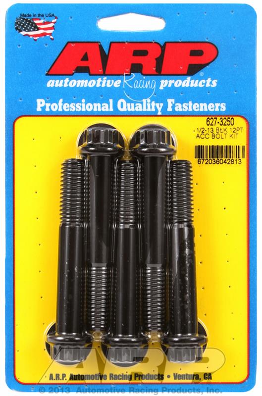 ARP ARP 1/2"-13 x 3.250 12pt black oxide bolts (627-3250) SR