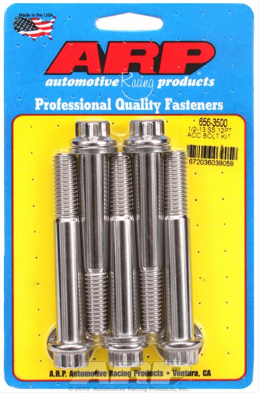 ARP ARP 1/2"-13 x 3.500 12pt SS bolts (656-3500) SR